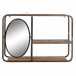 Avis Étagère DKD Home Decor Noir Brun foncé Bois Métal Miroir 73 x 19 x 50 cm