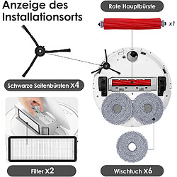 Avis INF Kit d'accessoires pour aspirateur robot Roborock Qrevo S/Qrevo Pro