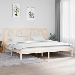 vidaXL Cadre de lit sans matelas bois massif 200x200 cm