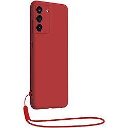 Bigben Connected Coque Samsung G S21FE Silicone + dragonne assortie Rouge Bigben