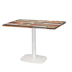 Restootab Table 120x70cm - modèle Round pied blanc redden wood 