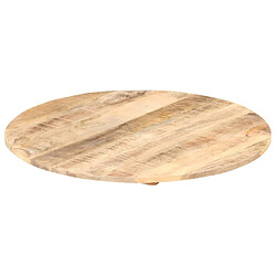 Avis vidaXL Dessus de table Bois de manguier solide Rond 15-16 mm 50 cm