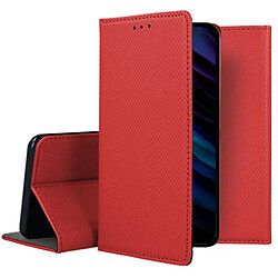 Htdmobiles Housse pour Samsung Galaxy S24 Plus 5G - etui coque pochette portefeuille + film ecran - ROUGE MAGNET