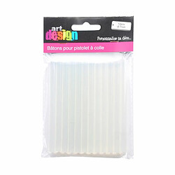 Paris Prix Lot de 12 Bâtons de Colle Pistolet 0,7cm Blanc