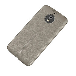 Wewoo Coque gris pour Motorola Moto E4 Plus Litchi Texture Design Souple TPU Anti-saut Housse de protection Retour