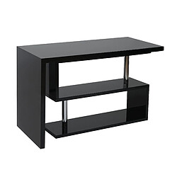 Avis Decoshop26 Bureau d'angle moderne table d'ordinateur avec étagère pivotante 120x60cm MDF et acier noir 04_0001396