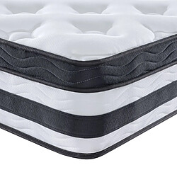 Maison Chic Matelas à ressorts ensachés moyen, Matelas doux 160x200 cm -GKD57995 pas cher