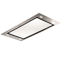 Hotte plafond 99cm 57db 650m3/h verre blanc - 6209273 - ROBLIN