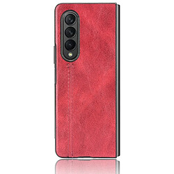 Coque en TPU + PU ligne de couture rouge pour votre Samsung Galaxy Z Fold3 5G