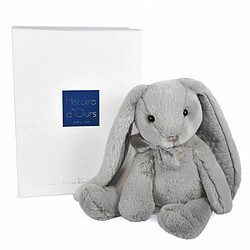 Lapin Preppy chic Gris perle 40 cm - Histoire d'Ours