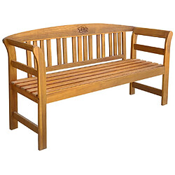 Maison Chic Banc de jardin | Banquette de jardin | Chaise Relax avec coussin 157 cm Bois d'acacia massif -MN12451