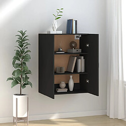 vidaXL Armoire suspendue Noir 69,5x34x90 cm Bois d'ingénierie