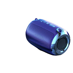 General Haut-parleur Bluetooth stéréo 5 W, le haut-parleur Bluetooth utilise la dernière technologie Bluetooth 5.0, son surround HD 360° avec basses, TWS, haut-parleur portable pour le camping sur la plage (bleu foncé).