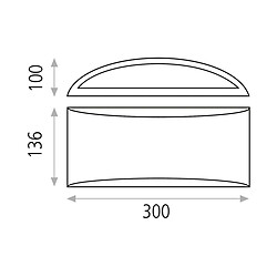 Acb Applique Dana 1x9W Blanc