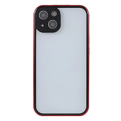 Coque en TPU + acrylique absorption magnétique hybride rouge pour votre Apple iPhone 13 mini 5.4 pouces