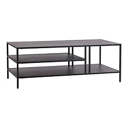 Helloshop26 Table basse métal 40 x 110 x 55 cm noir 03_0008452