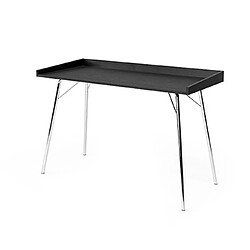 Avis Mes Bureau 115x78x52 cm chêne noir et pieds métal