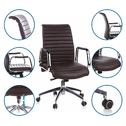 Avis Siège de bureau / Fauteuil de direction ASPERA 10, cuir Nappa marron hjh OFFICE