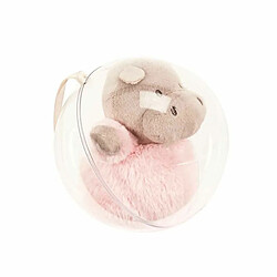 Paris Prix Peluche Enfant dans Boule Hippo 12cm Rose