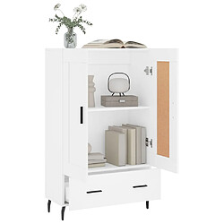 Avis vidaXL Buffet haut blanc 69,5x31x115 cm bois d'ingénierie