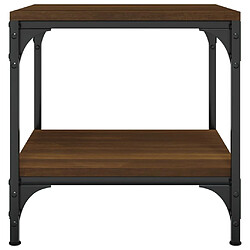 Acheter ComfortXL Table Basse Chêne Marron 50x50x40 Cm Bois D'ingénierie