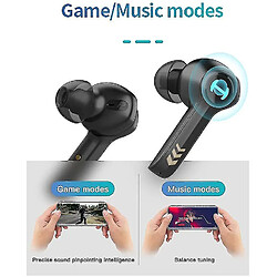 Universal 4 Véritables bouchons d'oreilles stéréo sans fil TWS Bluetooth 5.0 casque IPX5 étanche CVC 8.0 bruit