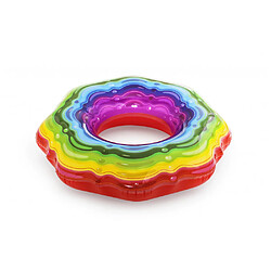 Ac-Deco Bouée rubans arc-en-ciel - Rainbow Ribbon - D. 115 cm