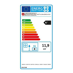 La Nordica Extraflame Poêle à bois 11.9kw noir - 7119111 - NORDICA EXTRAFLAME