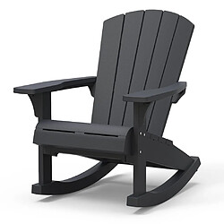 Keter Chaise à bascule Adirondack Troy Graphite