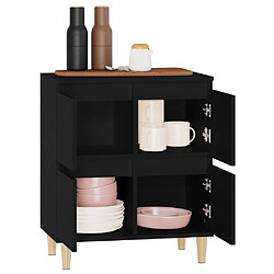 Acheter vidaXL Buffet Noir 60x35x70 cm Bois d'ingénierie