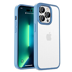 Coque en TPU IPAKY caoutchouté, anti-chute pour votre iPhone 14 Pro 6.1 pouces - bleu clair