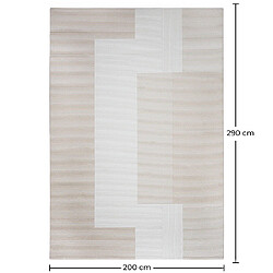 Acheter ICONIK INTERIOR Grand Tapis Design Contemporain et Moderne - Beige (290x200 cm) - Loru Beige