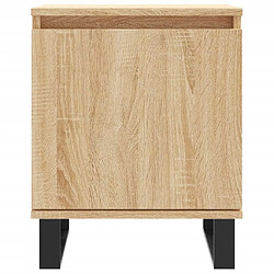 Maison Chic Lot de 2 Tables de chevet - Tables de Nuit chêne sonoma 40x30x50cm bois d'ingénierie pas cher