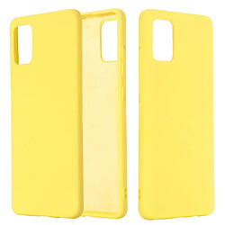 Coque en silicone matière liquide jaune pour votre Samsung Galaxy A31