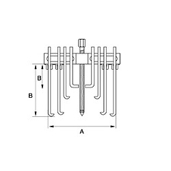 Bahco - Extracteur multiple 30-170 mm, 5 pièces - 4540-17