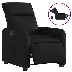 vidaXL Fauteuil inclinable électrique Noir Similicuir