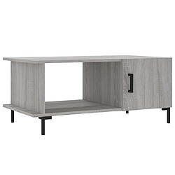 vidaXL Table basse sonoma gris 90x50x40 cm bois d'ingénierie