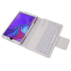 Wewoo SA510 Clavier Bluetooth détachable + Housse de protection en cuir PU texturé litchi avec support pour Galaxy Tab A 10.1 2019 T510 / T515 Blanc pas cher