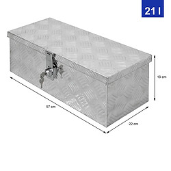 Acheter Ecd Germany Caisse à outils boite transport remorque valise aluminium chequer 57x22x19 cm