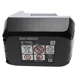 vhbw Batterie compatible avec Makita UH522DW, UM167DW, UM167DWX, UR180DW, UH522D, UR180D outil électrique (4000 mAh, Li-ion, 18 V)