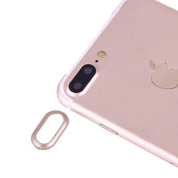 Wewoo Protection appareil photo or pour iPhone 7 Plus Housse de d'objectif arrière avec aiguille