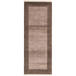 Vidal Tapis de couloir en laine 206x79 brun Darya