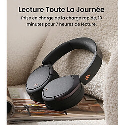 Edifier WH950NB - Casque Bluetooth Réduction de Bruit Active, Audio sans Fil LDAC Hi-Res, 55H Autonomie, Bluetooth V5.3 -Noir pas cher