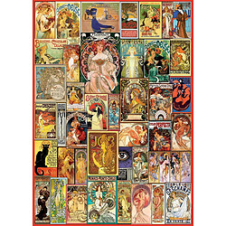 Educa Borras Puzzle 1000 pcs - Collage Art Nouveau