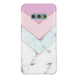 Wewoo Coque Fashion Etui de protection en TPU pour Galaxy S10e couture tricolore