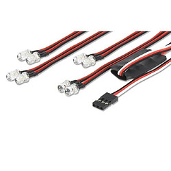 Kit Led 4 rouges + 4 blanches Carson 1/10