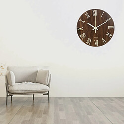 Avis 12 '' Horloge Murale Lumineuse Horloge De Nuit À Quartz Silencieux Horloge De Nuit Chiffres Romains