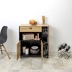 The Home Deco Factory Meuble desserte de cuisine en bois Chef.