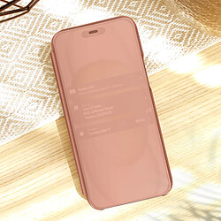 Acheter Avizar Étui Clear View pour iPhone 15 Plus Clapet Miroir Fonction Support Rose Gold