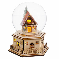 BigBuy Christmas Décorations de Noël Naturel Bois 15 x 13 x 17 cm